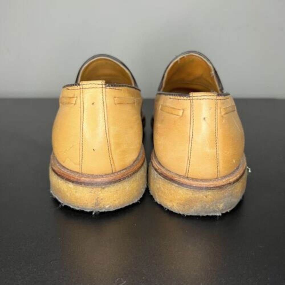 Tan Leather Tassel Loafers - Picture 4 of 12